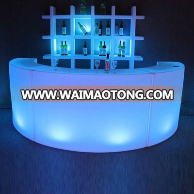 Remote control 16 RGB color changing waterproof plastic glow bar furniture illuminated led bar counter