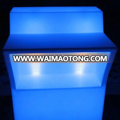 battery operated nightclub led plastic lighted illuminated bar counter